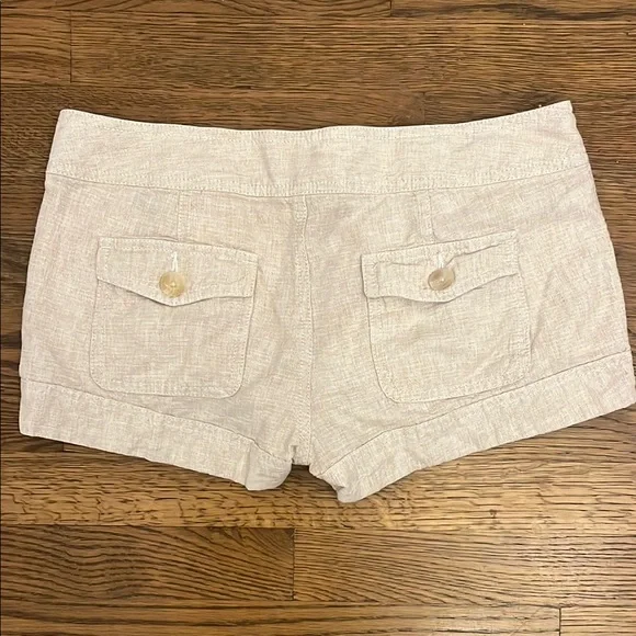 Express Cream High Waist Shorts Nautical Style - Picture 2 of 4